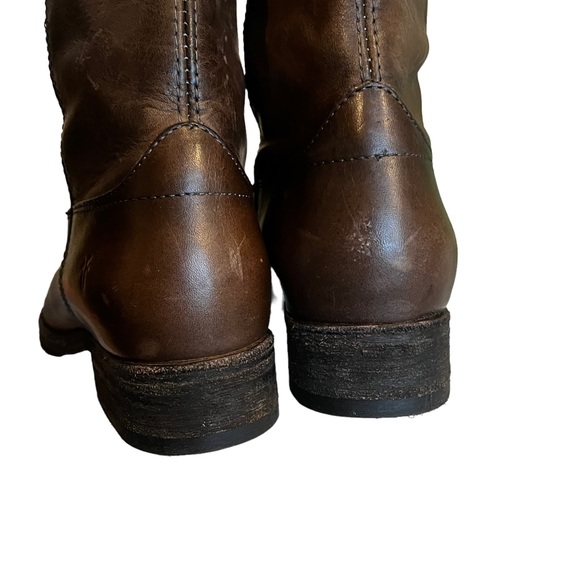 Frye Melissa Double Sole Button Lug Tall Leather Boot, Sz 6 - Picture 13 of 15